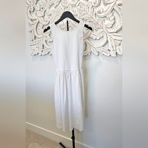 NWT Steve Madden Elegant White Midi Low Back Dress Junior S